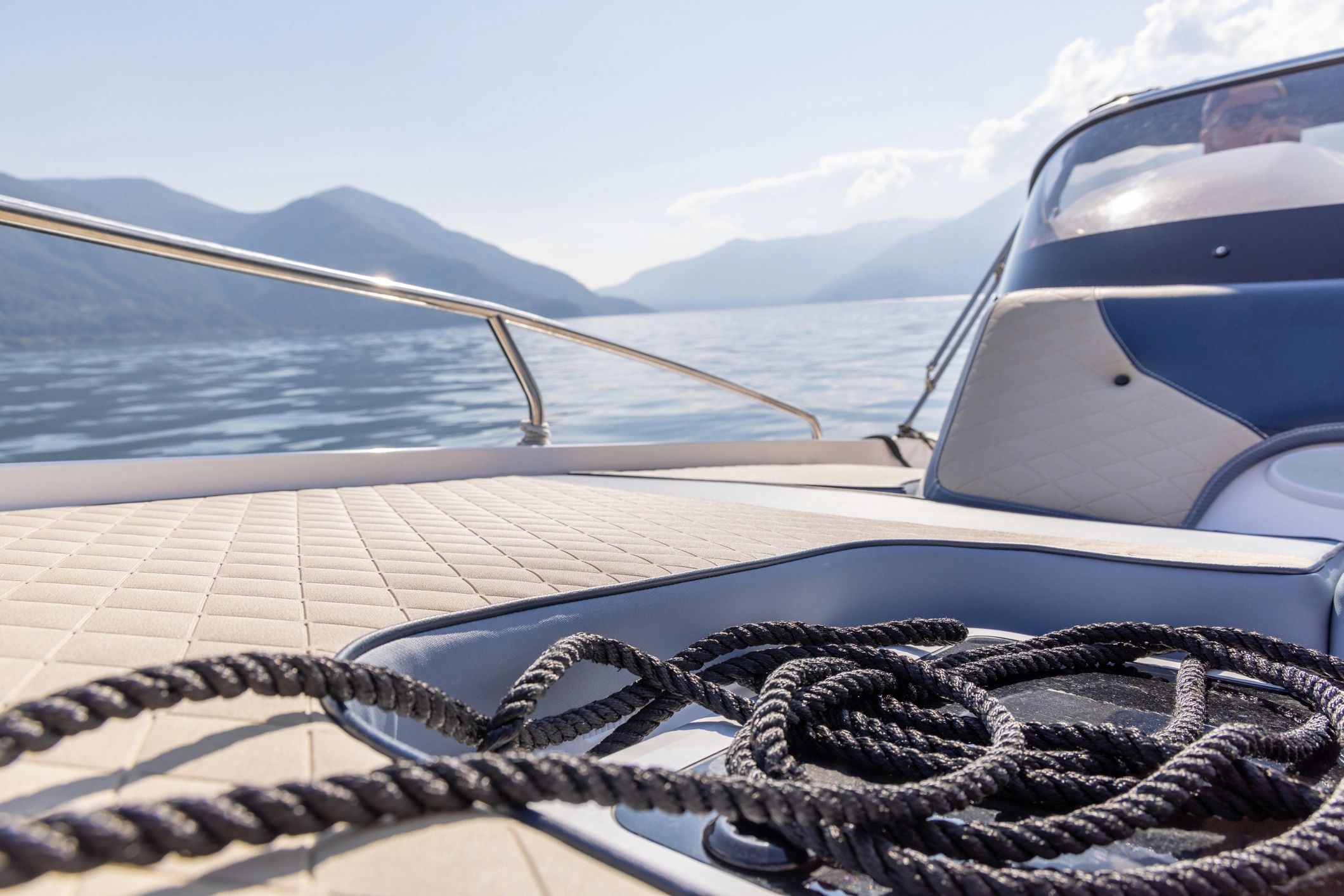 Boat deck detail for special private charter experiences